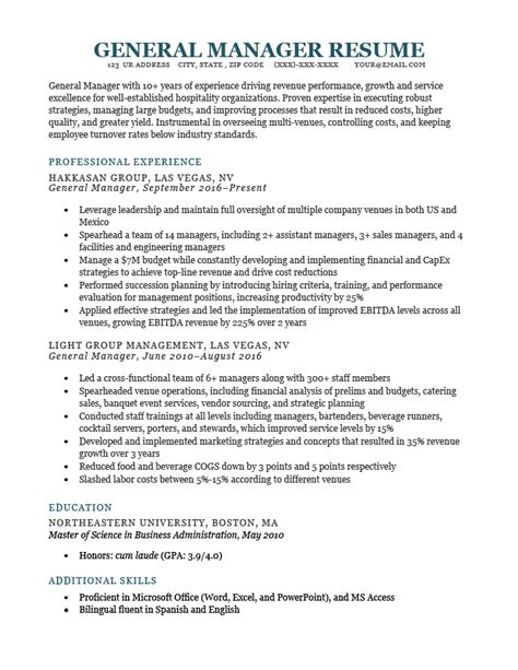 12+ Manager Resume Examples (& How to Write Your Own).